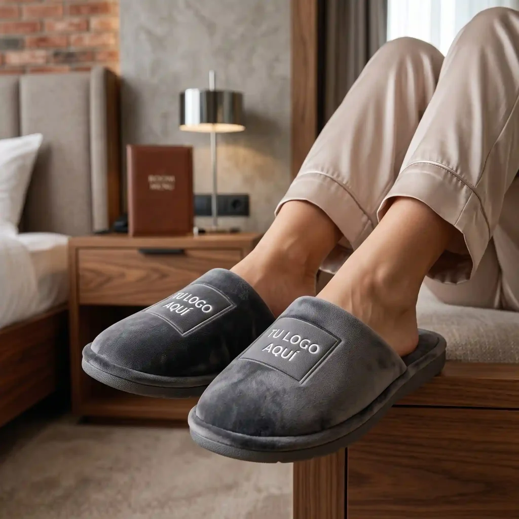 Pantuflas hoteleras personalizadas